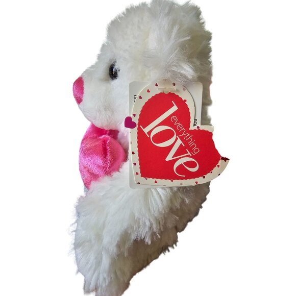 Walmart Teddy Bear Valentines White Pink Heart Only You 7" Plush Stuffed Animal - Picture 6 of 9